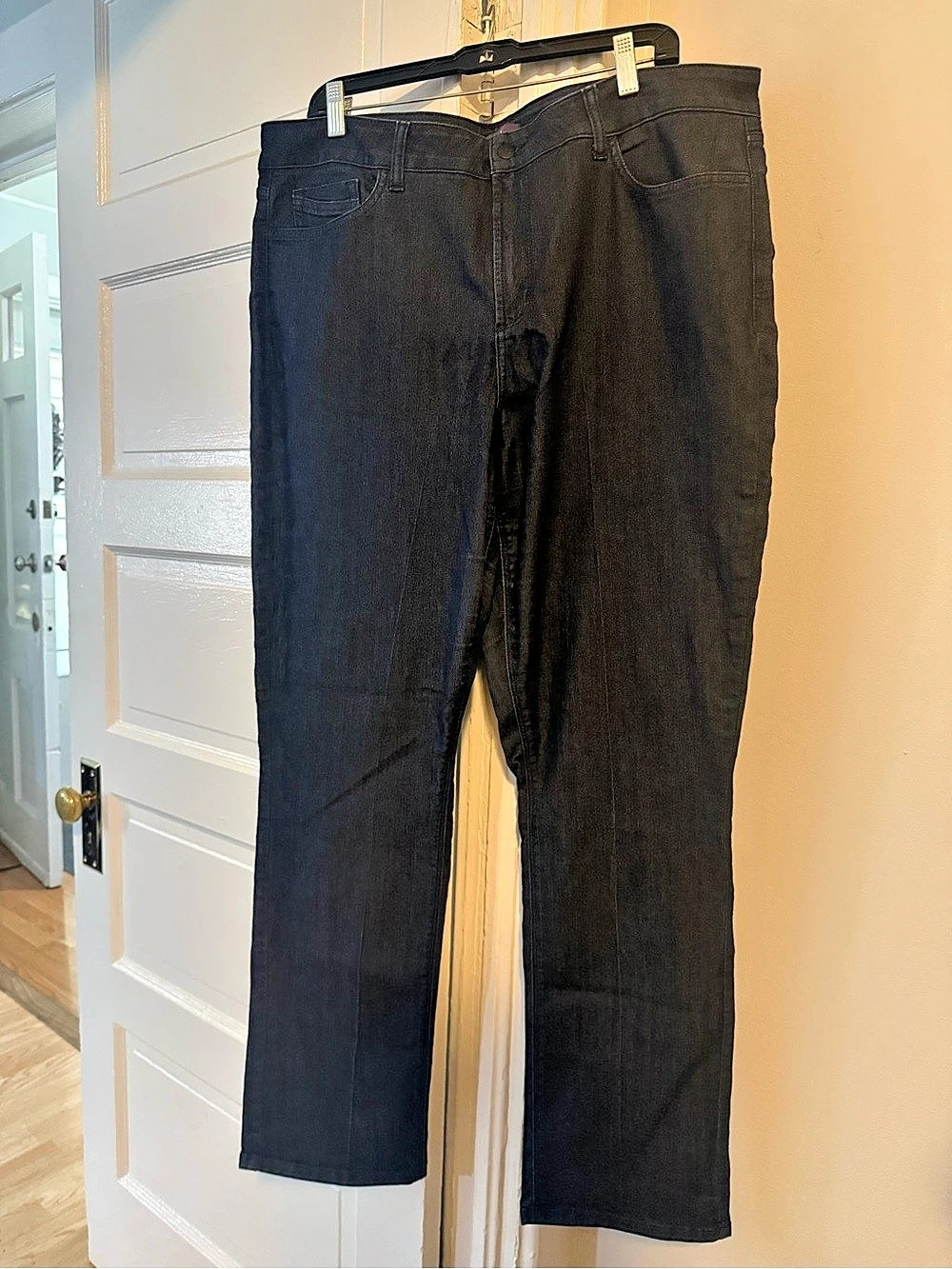 NYDJ Marilyn Straight Women's Straight Leg Jeans Black Size 18W Like New